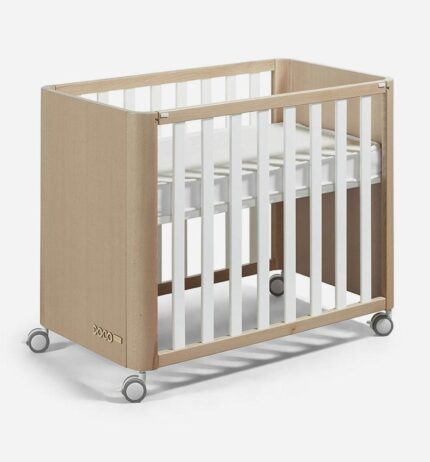 Minicuna doco Sleeping Wood 90*50 natural blanca Cotinfant